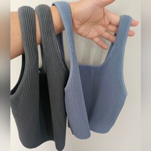 NWOT BUNDLE Baton Sculpt Knit Cropped Tanks